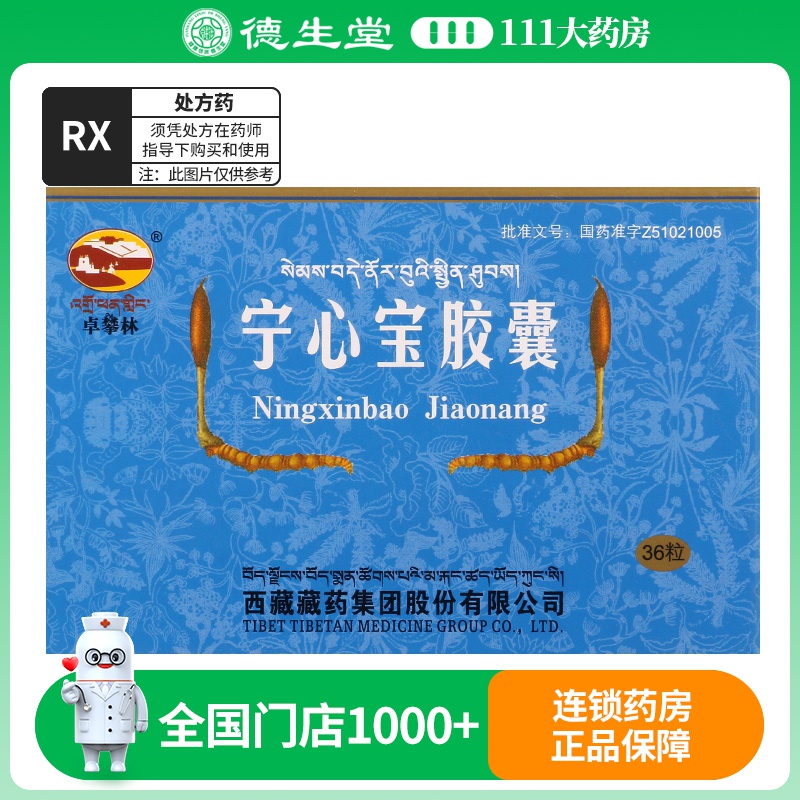 卓攀林 宁心宝胶囊 0.25g*36粒/盒