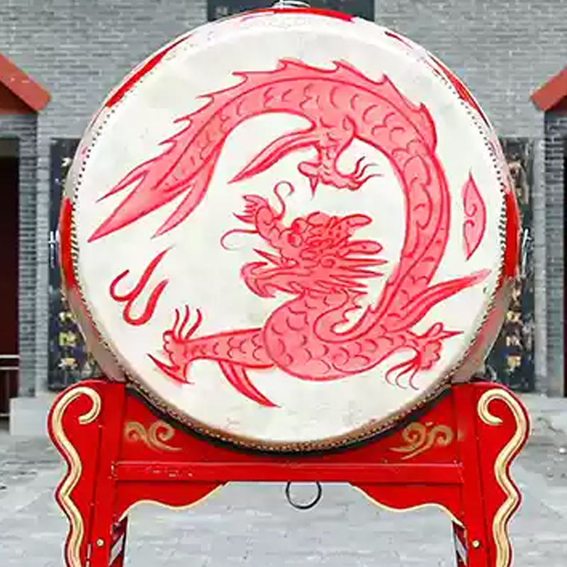 汇特益 立式战鼓大鼓 牛皮鼓 24寸立式龙鼓+金属架子+鼓棒(需要螺丝固定)(单位:套)高清大图
