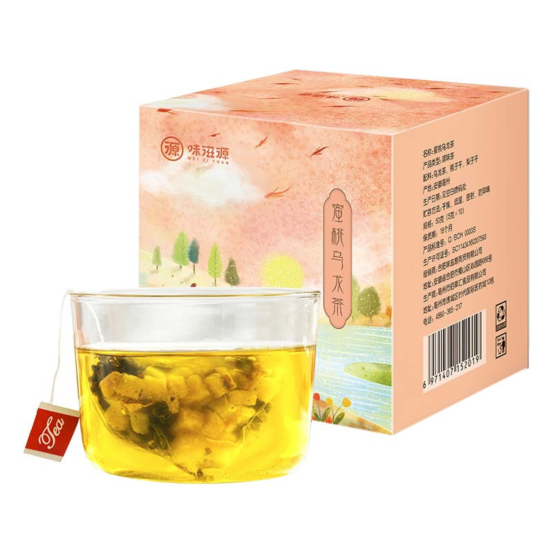 甜饵蜜桃乌龙茶50g（10袋）花茶包水果茶花果茶花茶小袋装综合果茶果蜜桃味果茶三角包 茶饮料