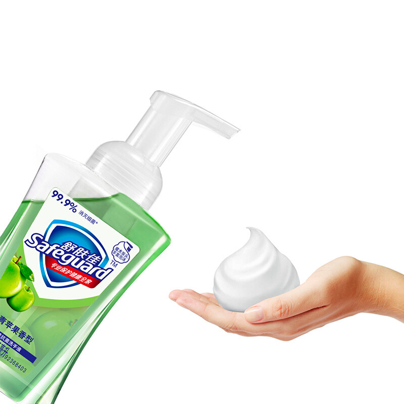舒肤佳（Safeguard）泡沫洗手液青苹果香 健康抑菌 温和洁净 225ml