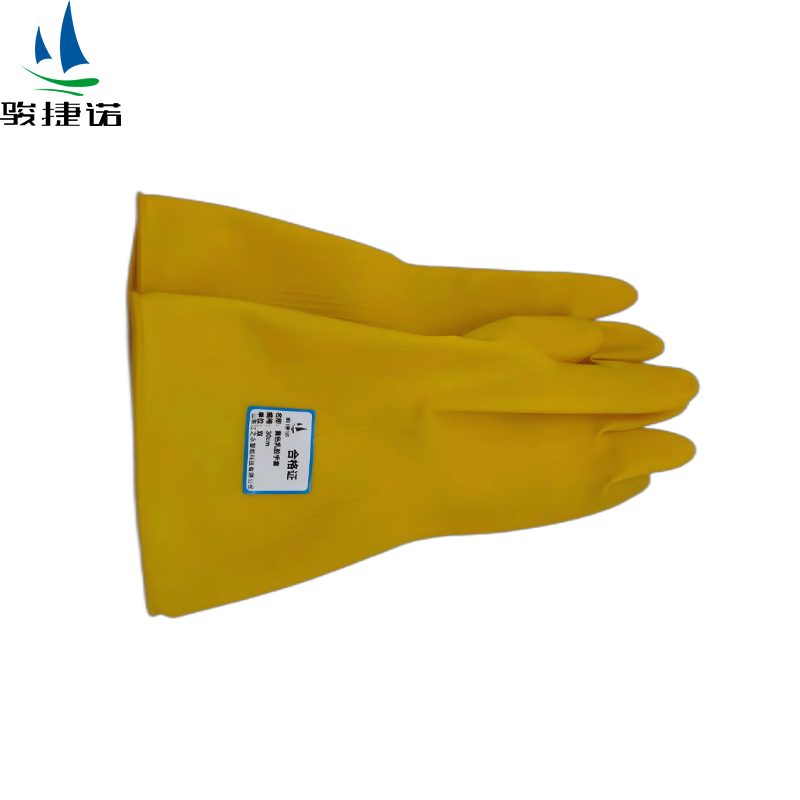 骏捷诺黄色乳胶手套 30cm/双高清大图
