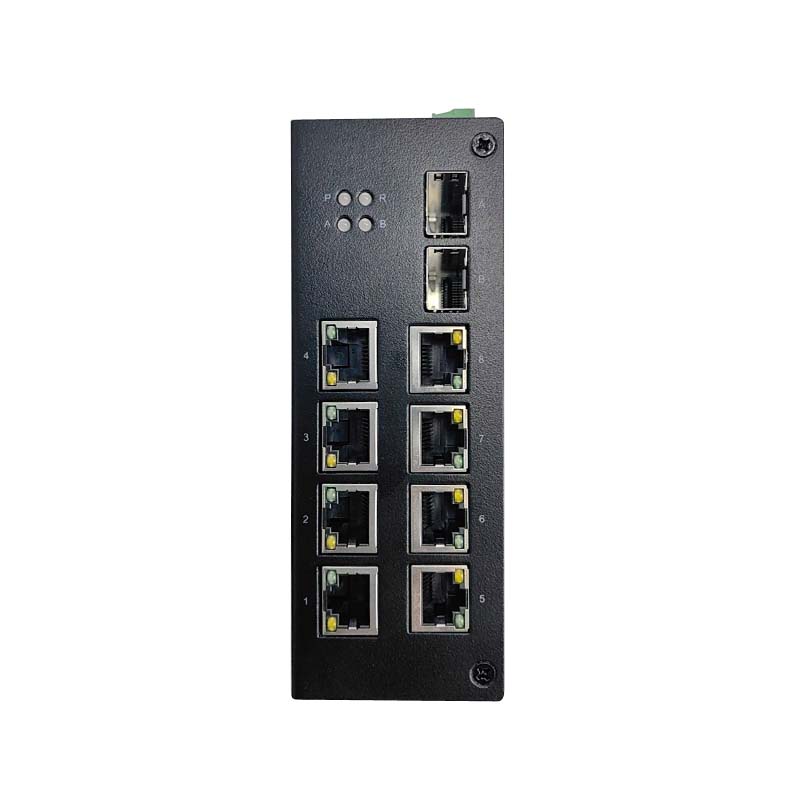 华科亿通 导轨式安防监控交换机 2SFP光口+8电口 (含光模块)HKET 2310高清大图