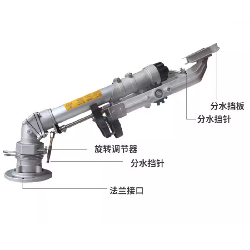 3M 农业灌溉摇臂喷头涡轮喷枪高压除尘远程喷灌喷枪 长48cm高清大图