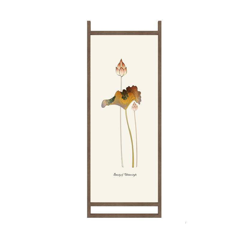 BONJEAN新中式屏风隔断客厅卧室遮挡家用办公室卧室现代简约半透明座屏高清大图