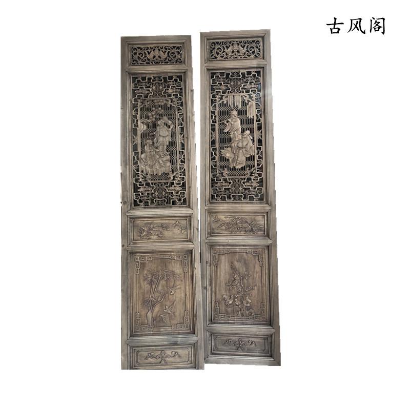 BONJEAN中式屏风隔断客厅实木做旧移动折屏花折叠屏风酒店办公室玄关高清大图