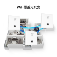 TP-LINK 1200M双频千兆无线面板式AP+PoE·AC一体路由器模块套装别墅智能组网覆盖方案 千兆6面板