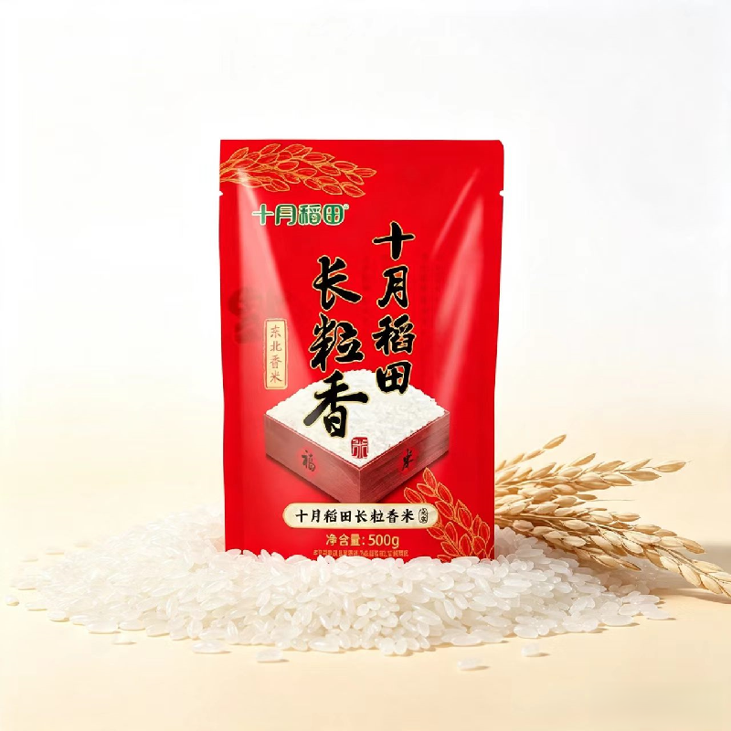 十月稻田长粒香大米500g 东北粳米一级 小袋试吃装真空锁鲜1斤装大米高清大图