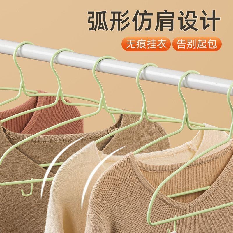 茶花(CHAHUA) 衣架挂衣防滑无痕晾衣架子挂学生宿舍用衣服挂架晒衣撑 8只高清大图