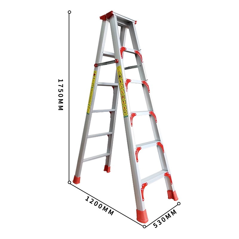 臻远 ZY4060605铝合金人字梯家用折叠梯双面扶梯六步梯1.8米高清大图