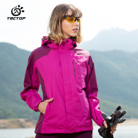 探拓(Tectop)户外冲锋衣秋冬情侣西藏保暖三合一两件套登山服JW7709