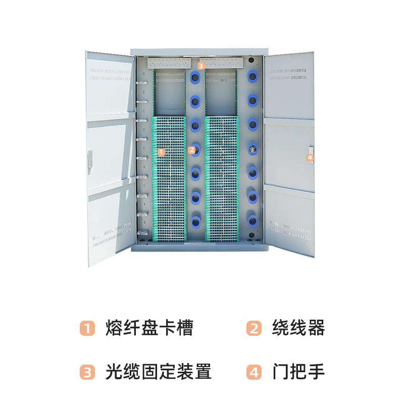 千天(QANTOP)终端箱1440芯光缆交接箱光纤光交箱落地式室内光纤终端盒 1440芯SC满配 QT-GXJ020