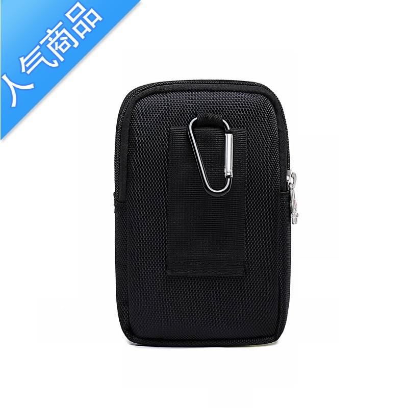 封后男多户外防水运动腰包男士6寸55寸手机包帆布腰挂包