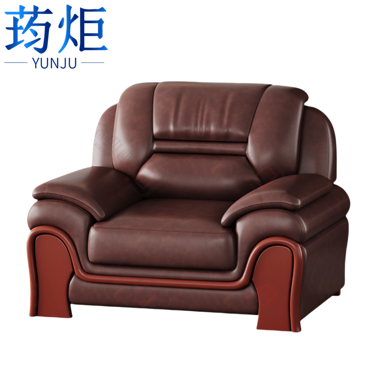 皮质棕色沙发高清大图
