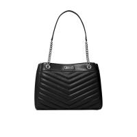 迈克·科尔斯(MICHAEL KORS)女士单肩包银色五金绗缝手提包大容量
