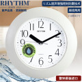 墨石林家具 RHYTHM丽声挂钟厨房浴室卧室创意时尚 18cm白色防水 4KG652WR03 7英寸(直径17.5厘米)