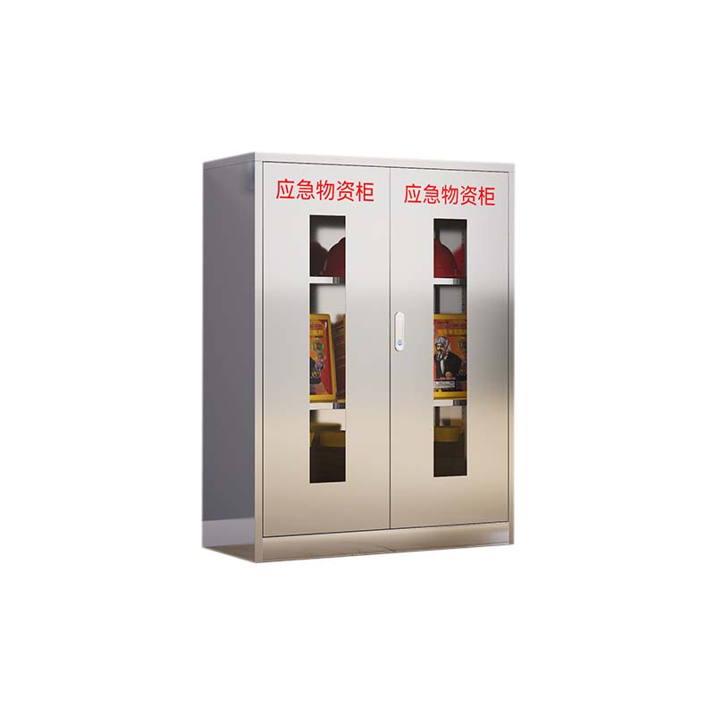 汉诺鑫威不锈钢防暴器械装备柜应急物资工具柜安保警务室防爆柜201加厚材质1200*900*450应急物资柜[不含器材]高清大图