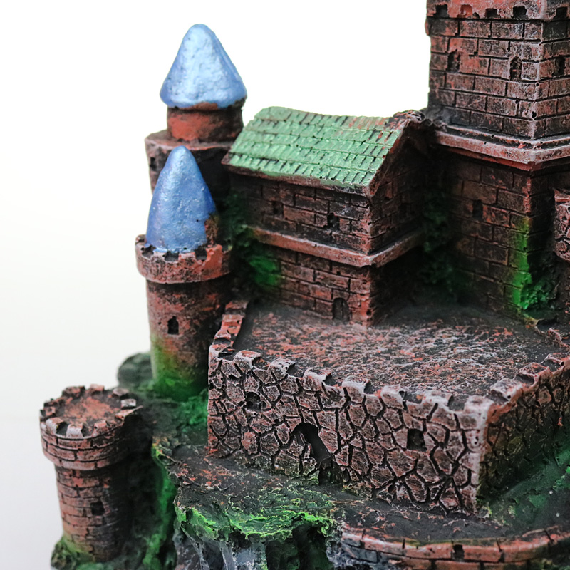 鱼缸装饰品仿真假山石造景用品摆件水族箱设计房子欧式城堡大小号_2高清大图