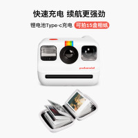 宝丽来Polaroid迷你拍立得GO Gen2一次成像即时成像胶片便携复古相机 白色+GO 白框彩色相纸-双装(16张)
