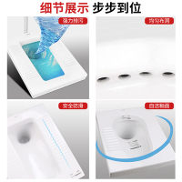 ARROW箭牌家用 陶瓷 蹲便器 水箱套装后大便池 存水弯防臭蹲厕 大冲力水箱 防滑蹲坑套装