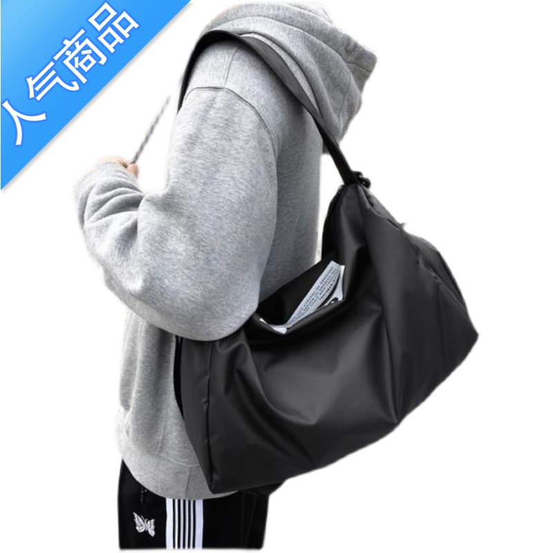 FENGHOU夏季新款尼ins龙帆布包托特包女大容量包包休闲包旅行包健身包潮旅行包男女高清大图