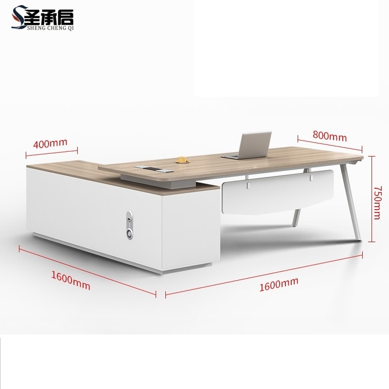 圣承启 老板桌 1.6米张高清大图