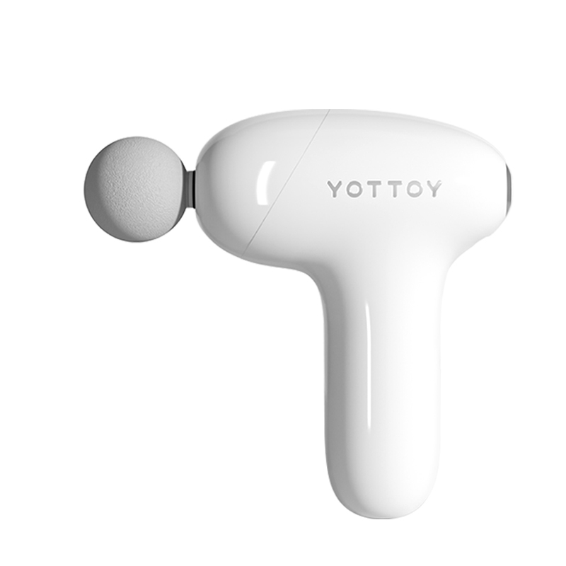 yottoy 迷你筋膜枪(四头)轻巧便携白色