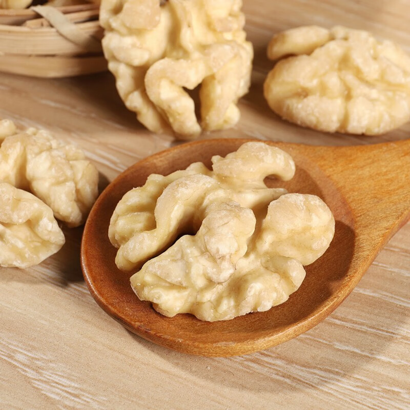 鲜记 脱皮核桃仁288g/罐 原味即食办公室休闲零食高清大图