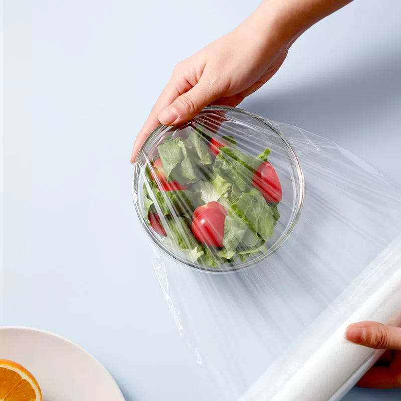 宜洁 保鲜膜点断式保鲜膜食品PE易撕厨房冰箱保鲜膜 中号 25cm*80m 1卷高清大图