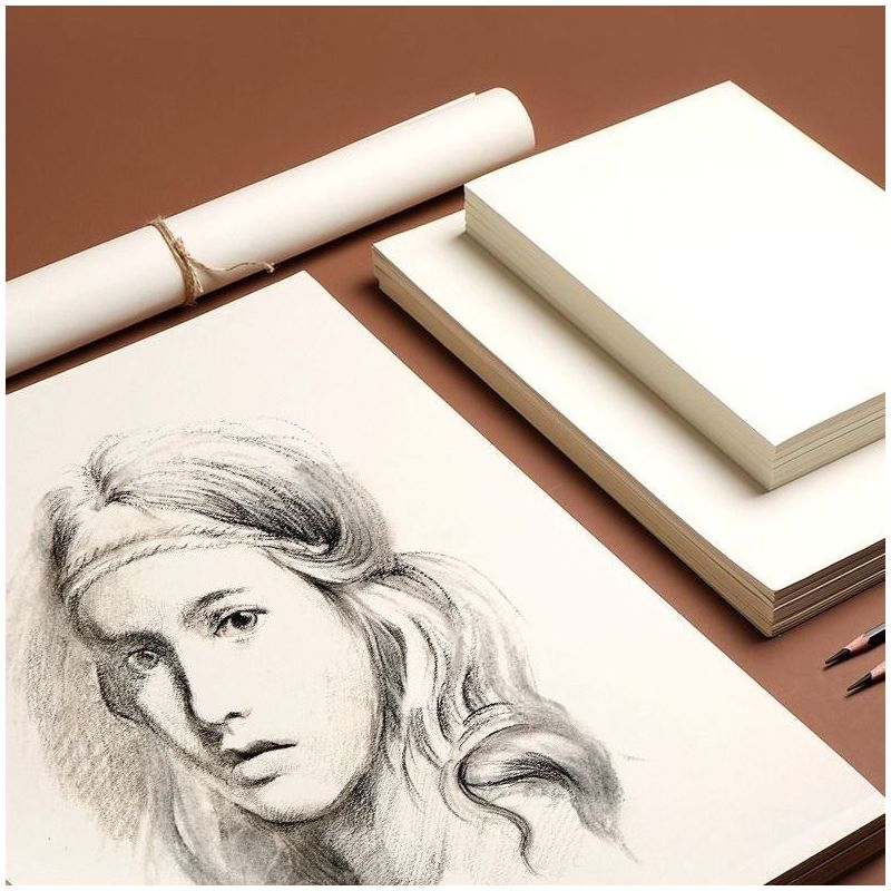 8k素描纸4k水彩纸8开绘画纸4开美术纸画画纸水粉纸铅画纸美术纸