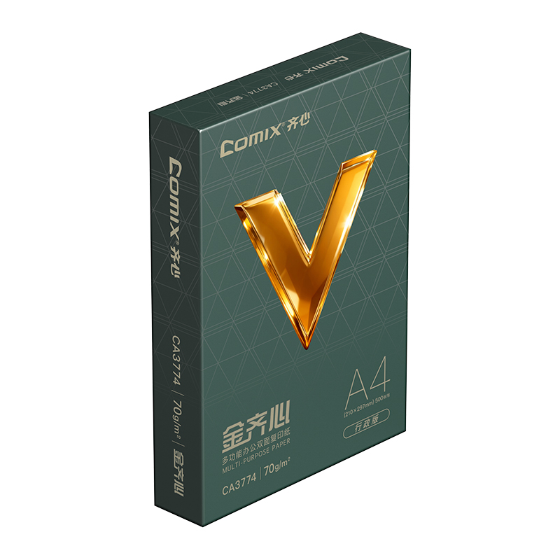 齐心 CA3774-8 金齐心行政版复印纸 A4 70g 8包装高清大图