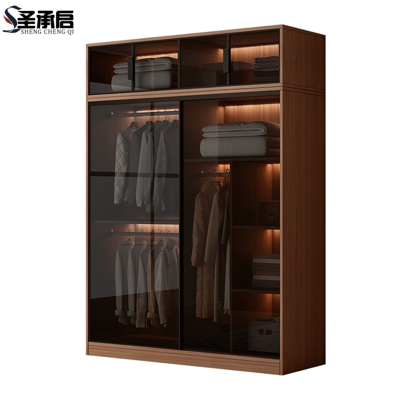 圣承启木质衣柜140cm台高清大图