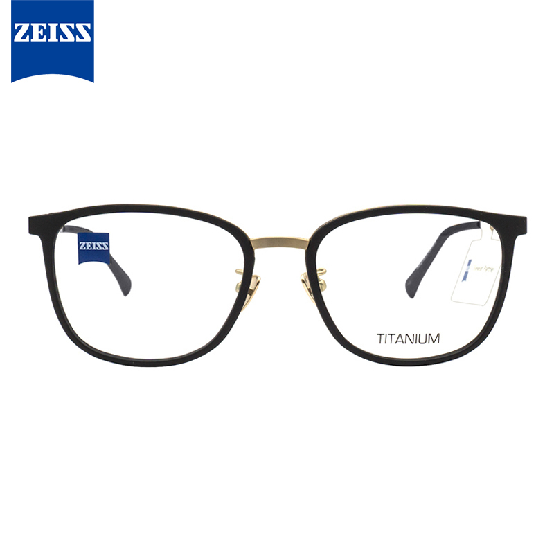 蔡司zeiss光学近视眼镜架男女款钛板材商务休闲眼镜框全框zs8501654mm