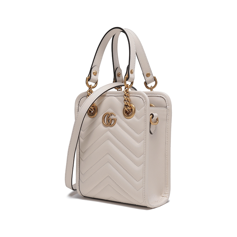 古驰gucci女士ggmarmont系列皮革双g手提单肩斜挎包迷你款696123dtdht