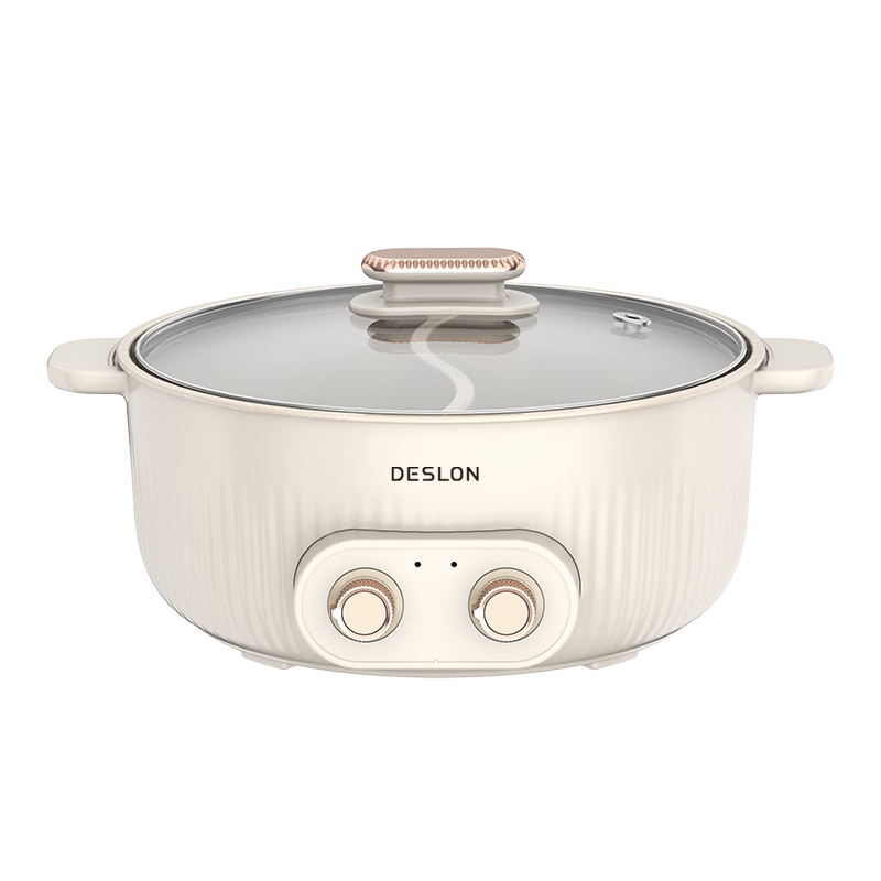 德世朗(DESLON)居家聚餐大容量多功能鸳鸯电火锅 106DDQ-HG118