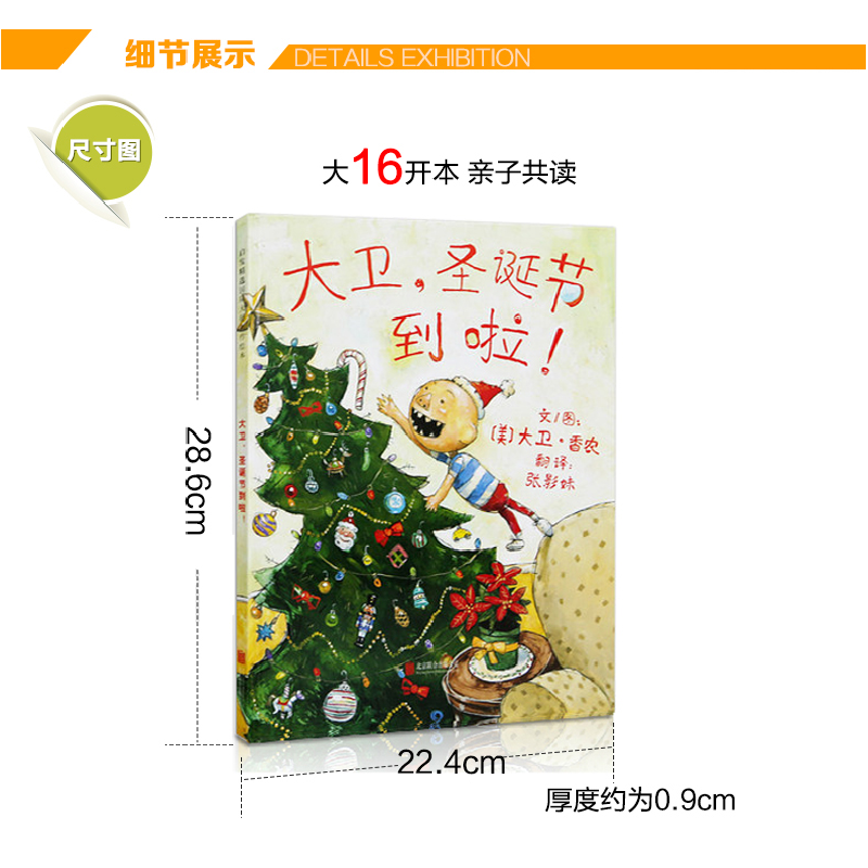 正版新书]大卫圣诞节到啦! 大卫不可以系列大卫·香农97875502431高清大图