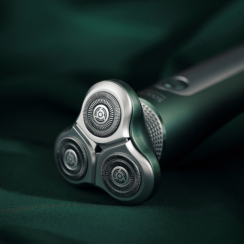 素士 凌朗顺滑型电动剃须刀全身水洗S5 墨绿高清大图