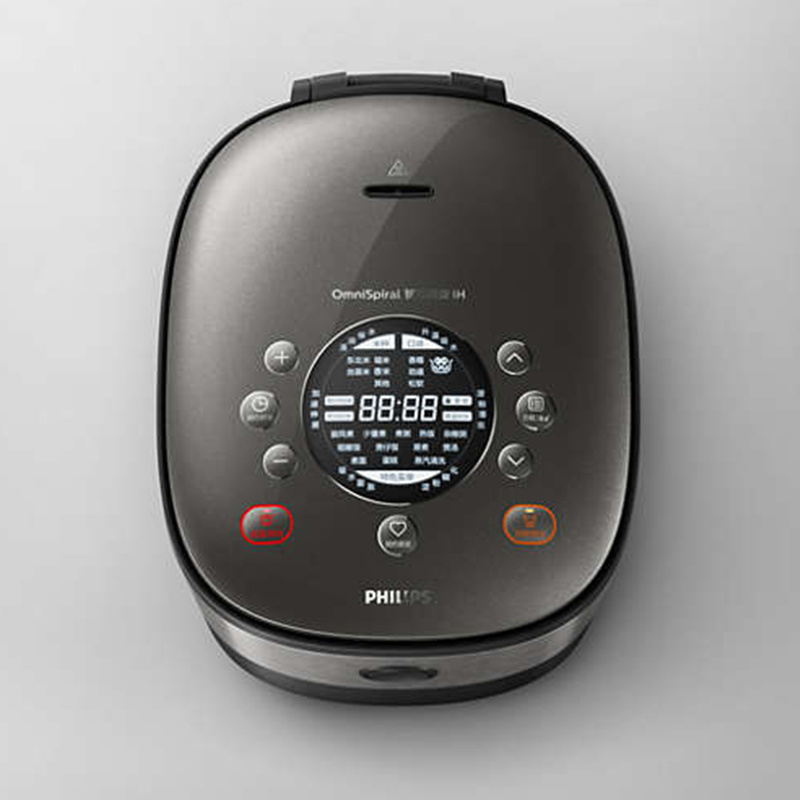 飞利浦(Philips) 电饭煲 HD3176 家用 多功能预约功能电饭锅 IH电磁加热 不锈钢内胆 4L大容量