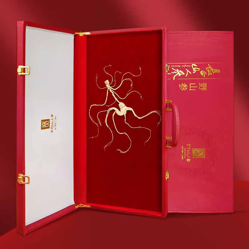 长白山人参野山参参须细长整只野山参干货礼盒17g*1盒高清大图