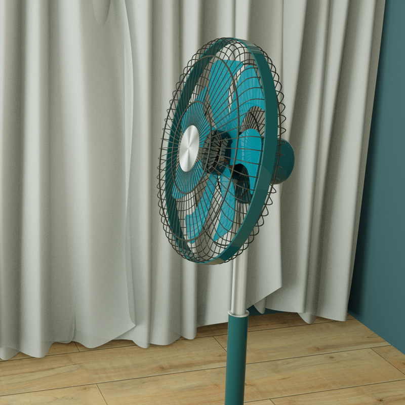 雅乐思电风扇fs45-h818 18寸 翠绿色七叶 26叠纯铜双滚珠轴承电机