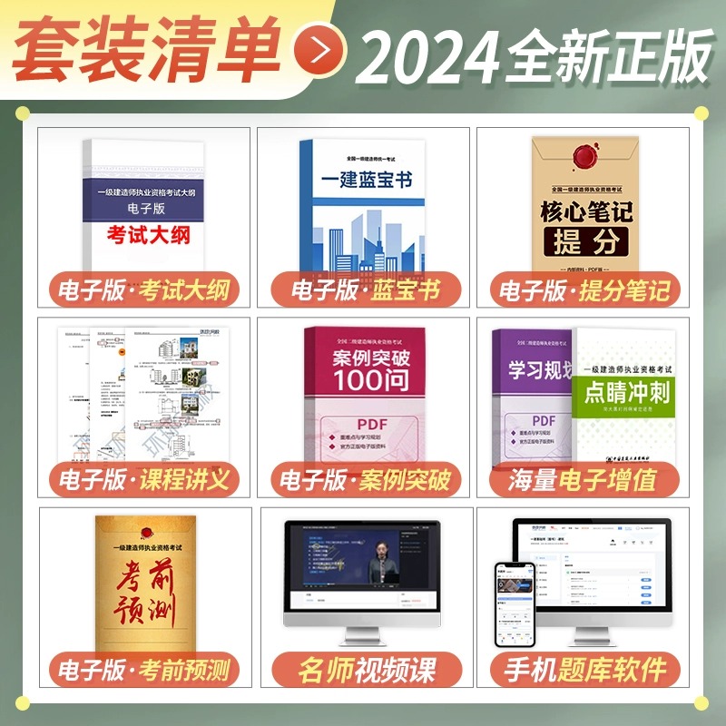建筑[全4科]必刷题+视频题库 [正版]优路教育新版2024年一级建造师必刷题库章节习题集复习题集一建历年真题建筑市政机高清大图