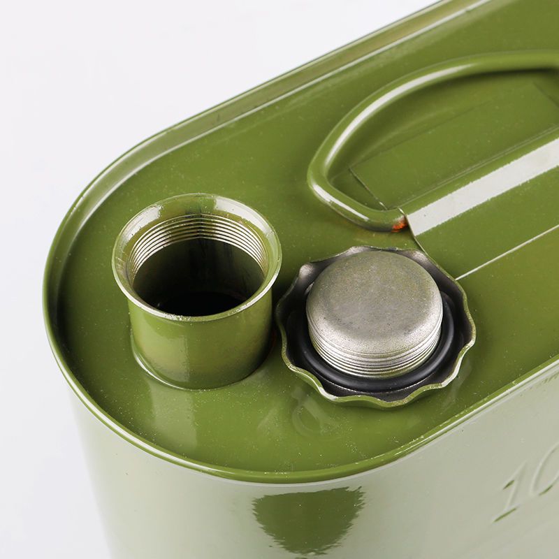 加厚铁油桶汽油桶30升20升10升5l加油桶柴油壶铁桶汽车备用油箱5升