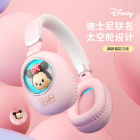 Disney/迪士尼正版D20 无线蓝牙耳机紫色 黛西款头戴式新款2022年男女生款可爱高颜值超长续航儿童礼物创意