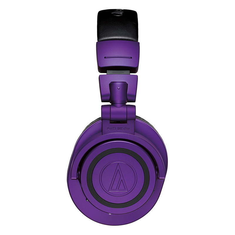 铁三角 ATH-M50XBT无线蓝牙耳机头戴式专业监听hifi音乐耳机电脑手机通用 紫色限量款