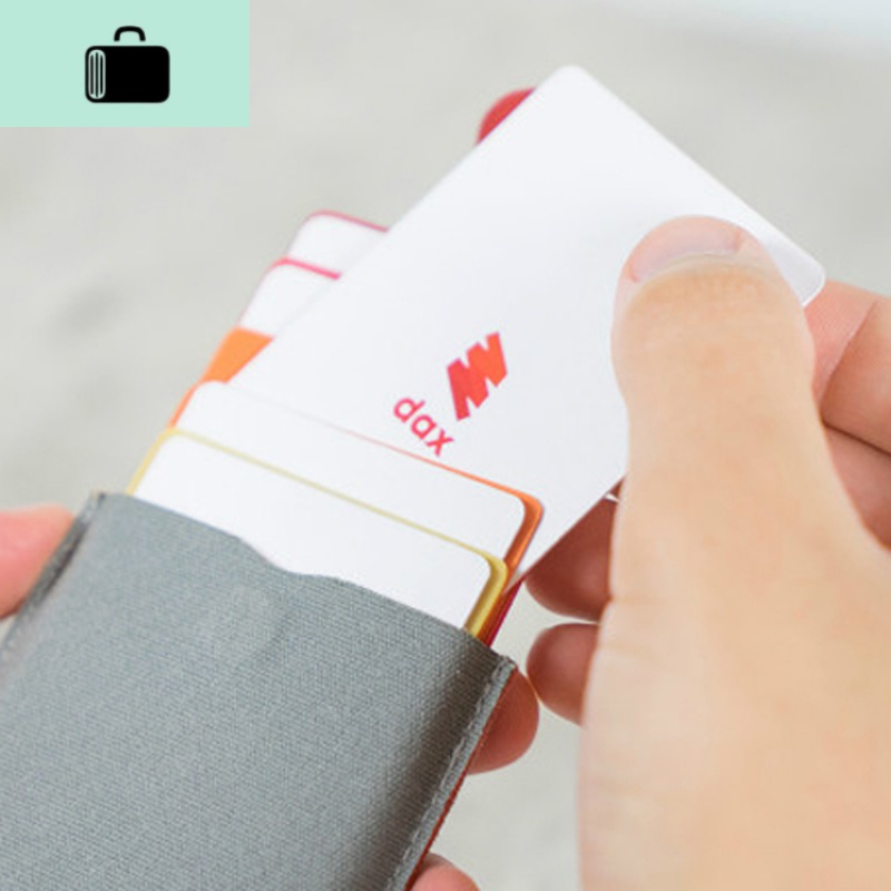 DAX层叠式抽拉卡包男女商务简约超薄钱包渐变银行卡套名片盒NEW LAKE高清大图