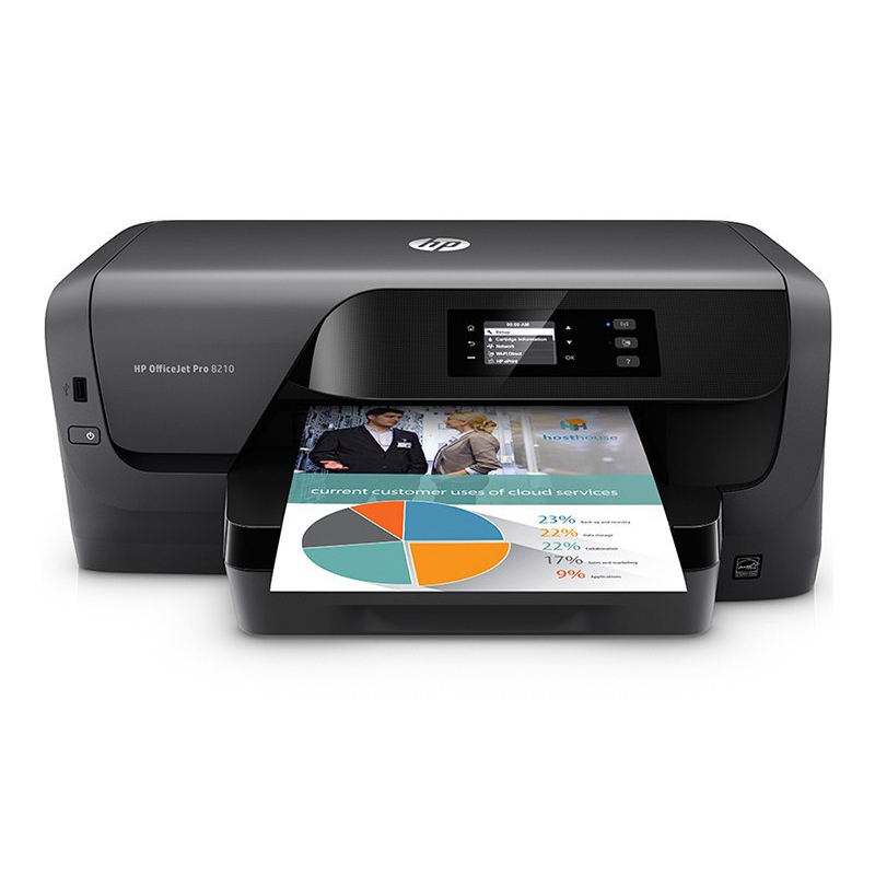 惠普(hp) OfficeJet Pro8210 彩色喷墨打印机 自动双面网络打印无线 A4办公无边距打印机(台)