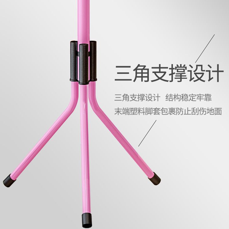 工匠时光衣架杆子卧室内挂衣架落地立式衣服挂架能简易衣帽架收纳包架