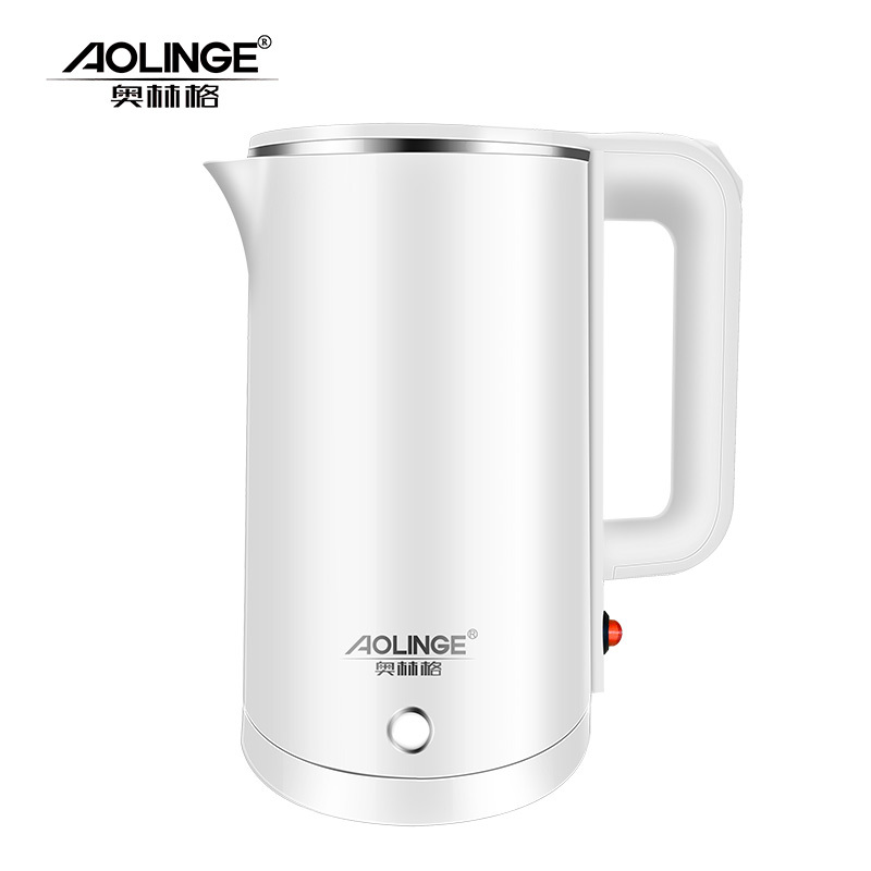 奥林格(AOLINGE) BM-17家用电热水壶全自动断电不锈钢电热烧水壶开水壶热水壶防干烧煮茶器1.8L 象牙白