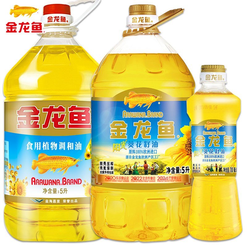 金龙鱼食用油金龙鱼葵花籽清香调和油5l 金龙鱼阳光葵花籽油5l脱壳压榨植物油 价格图片品牌报价 苏宁易购拓畅食品专营店