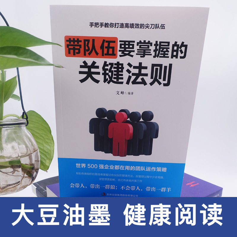 带队伍要掌握的关键法则 [正版]管理方面的书 带队伍要掌握的关键法则 识人管人用人之道企业经营管理书籍领导力不懂带团队你高清大图