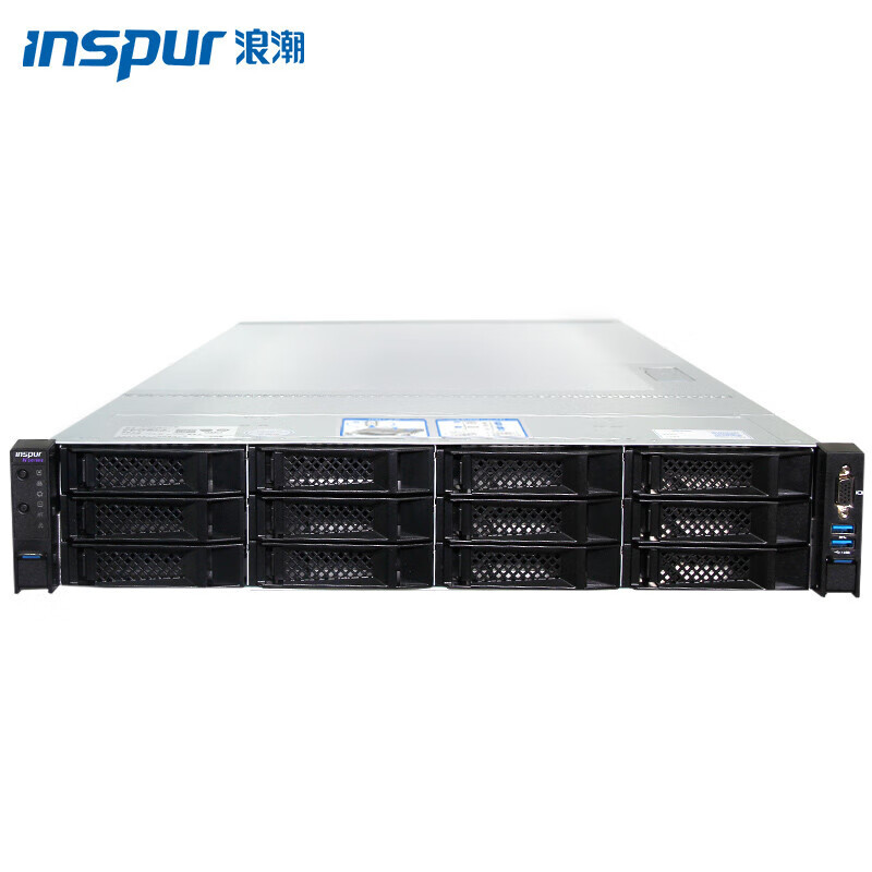 浪潮(inspur) NF5280M6 2U机架式服务器4314 128G 2*480G+3*4TSATA 单电阵列卡
